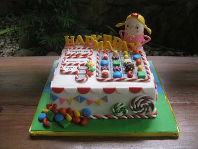 Candy Crush w/ Toffi - Cake by Hannabel's Bakery