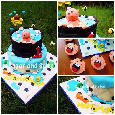 Baby in the bath tub cake - Cake by Sugar and Spice