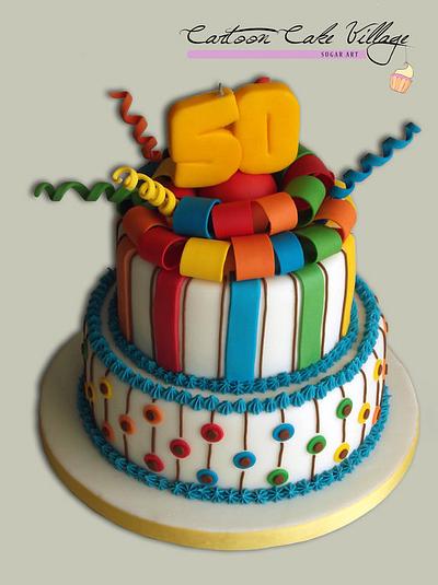 50  - Cake by Eliana Cardone - Cartoon Cake Village