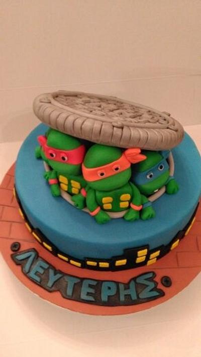 Mutant turtles - Cake by Zaxaroplasta