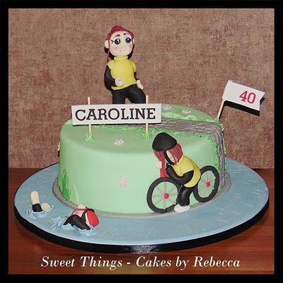 triathlon cake - Cake by Sweet Things - Cakes by Rebecca