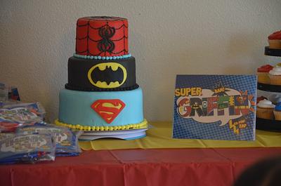 Superhero cake - Cake by Amber Rae