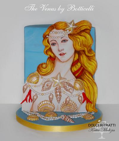 Venus by Botticelli for Sugar Art Museum Collaboration - Cake by Katia Malizia 