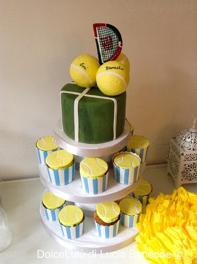 Tennis in love - Cake by Lucia Simeone