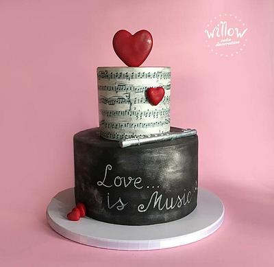 Love&music 🎼 - Cake by Willow cake decorations