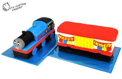 Thomas the Tank Engine (Thomas the Train Cake) - Cake by Jenn