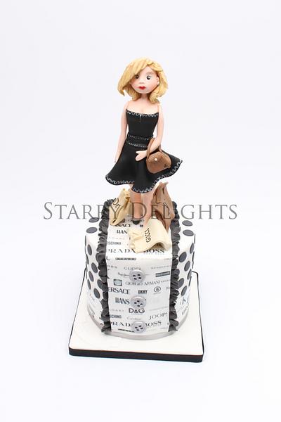 Fashionista- one designer cake - Cake by Starry Delights