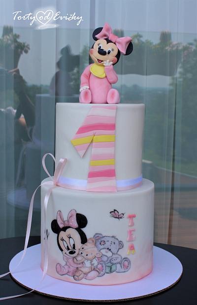 Baby Minnie - Cake by Cakes by Evička