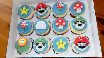 Super Mario Cupcakes - Cake by xxscarletxx