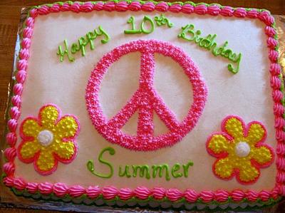 Peace - Cake by Marsha