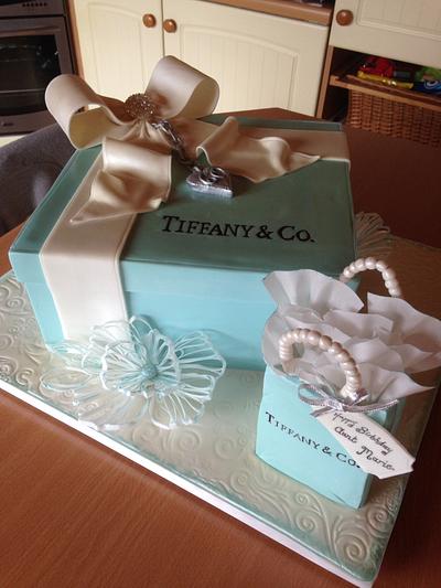 Tiffany box cake - Cake by Noreen Edwards