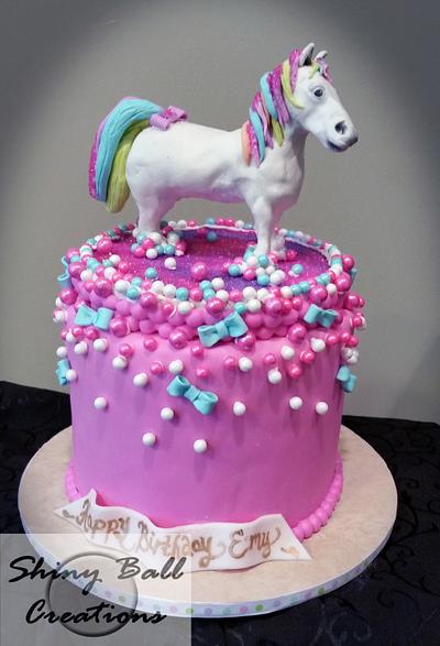 Rainbow Pony Birthday Cake - Cake by Shiny Ball Cakes & Creations (Rose)