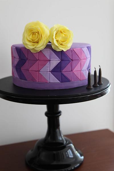 Modern Mosaic Cake - Cake by Lorelei