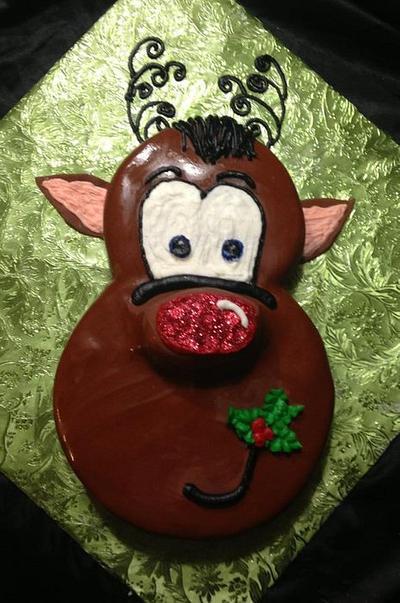 Santa's favorite reindeer - Cake by beth78148
