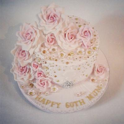 Vintage Rose Cake - Cake by Dee