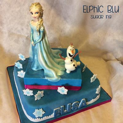 Frozen Cake  - Cake by ElphicBlu Sugar Ing