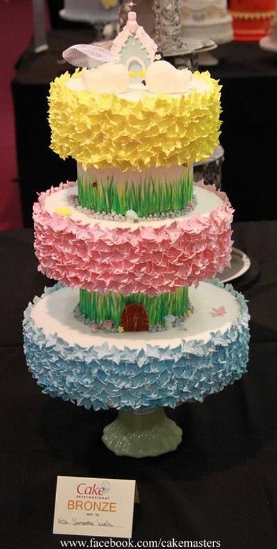 blossom garden wedding cake - Cake by cupcakes of salisbury