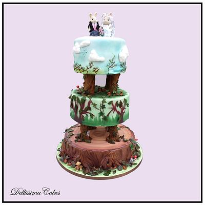 Woodland Wedding Cake - Cake by Dellissima Cakes