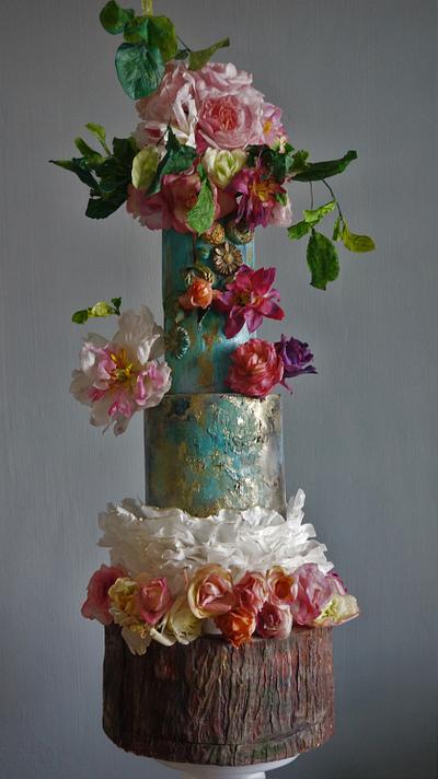 Rustic Spring Romance  - Cake by Daniel Guiriba