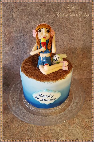 Ready for Summer Girl  - Cake by Effi's Cakes & Bakes 