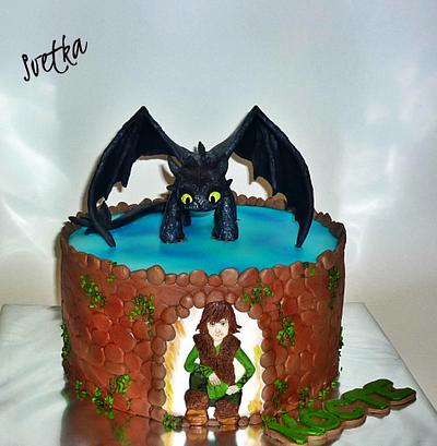 Как приручить дракона, Иккинг-аппликация с подрисовкой - Cake by Svetka80