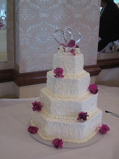 Buttercream Wedding Cake - Cake by Laura Willey