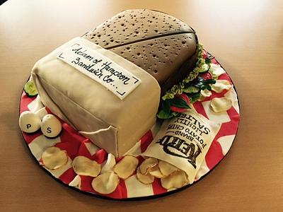 The Large Salad Sandwich - Cake by Cakes by Nina Camberley