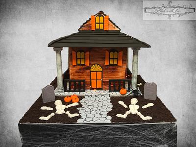Haunted House - Cake by Lulus Cake Art