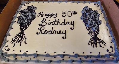 Balloons 50th birthday cake BC - Cake by Nancys Fancys Cakes & Catering (Nancy Goolsby)