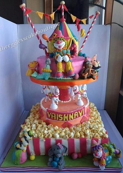 circus themed cake - Cake by Payal Jain
