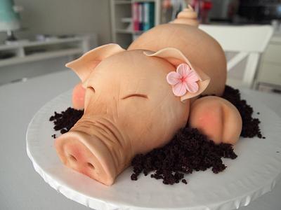 Petunia the Pig - Cake by Sugarlips Cakes