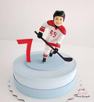 Cake for a young hockey player - Cake by Evgenia Vinokurova