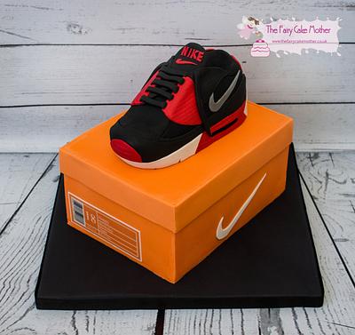 Trainer and Shoe Box - Cake by The Fairy Cake Mother