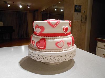 Whimiscal Hearts - Cake by Kimberly R