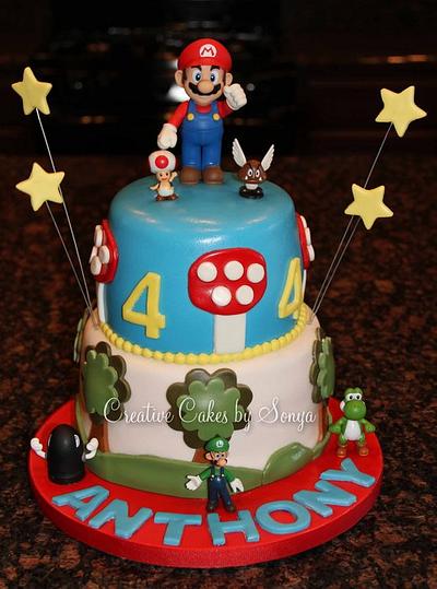 Mario Birthday Cake - Cake by Sonya