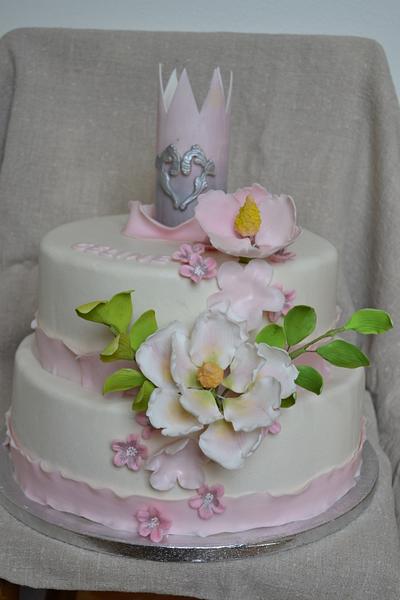 Romantic Christening cake - Cake by Stheavenstreet
