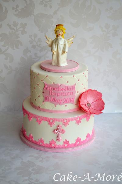 Angel Baptism Cake - Cake by Cake-A-Moré