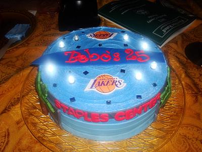 Staples Center/ Lakers cake - Cake by Monsi Torres