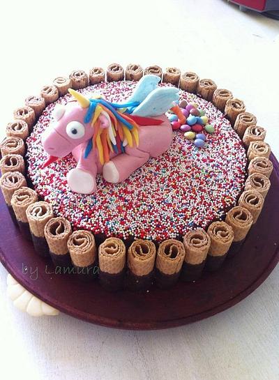 Funny unicorn :) - Cake by Lamura