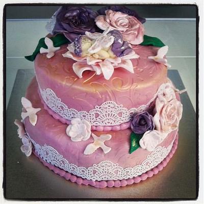 Christining Cake - Cake by cakescandiesbyon