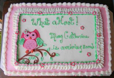 What a Hoot 2 - Cake by Donna Tokazowski- Cake Hatteras, Martinsburg WV