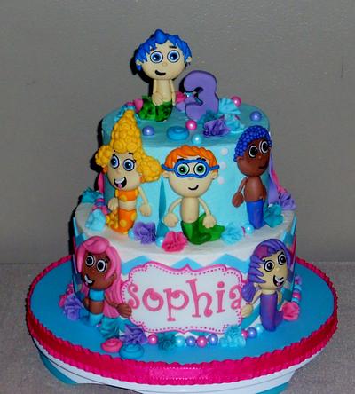 Sophia's BubbleGuppies - Cake by Pamela Sampson Cakes