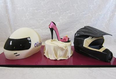 Helmets and Stiletto Girls 21st - Cake by The Cake Tin