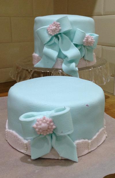 Two tiered celebration cake - Cake by Natasha Allwood Cakes