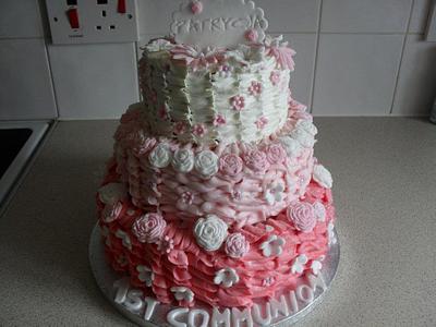 1st communion cake - Cake by Tinascupcakes