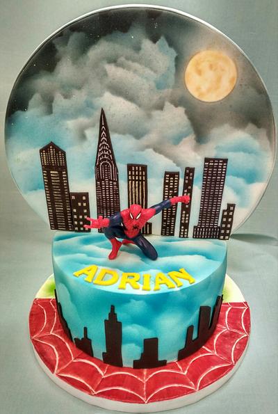 Spiderman @ spring cake - Cake by Rumena Todorova