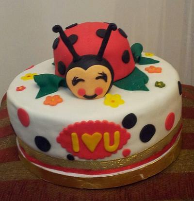 lady bug cake  - Cake by randamas