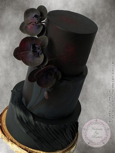 Black chic Halloween  - Cake by Galina Duverne - Gâteaux Sur Mesure Paris