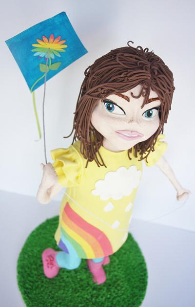 Somewhere over the Rainbow, let's go fly a kite - Cake by Pamela Jane
