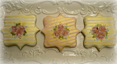 Vintage Blossoms Sugar cookies - Cake by artetdelicesbym